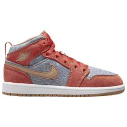Boys' Preschool - Jordan AJ 1 Mid SE - Blue/Red/White