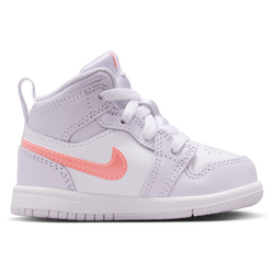 Girls' Toddler - Jordan 1 Mid SE Fem - Barely Grape/Atomic Pink