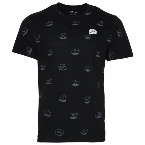 

Nike Mens Nike Airmoji T-Shirt - Mens Black/Gray Size S