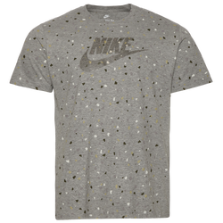 Men's - Nike Speckles T-Shirt - Grey/Grey