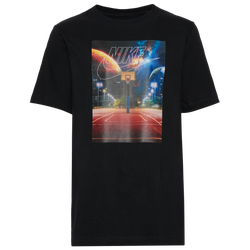 Boys' Grade School - Nike Court Photo T-Shirt - Black/Black