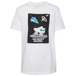 Boys' Grade School - Nike Anti Gravity T-Shirt - White/White