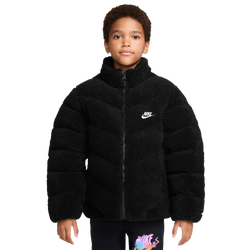Boys' Grade School - Nike NSW Puffer Jacket - Black/White