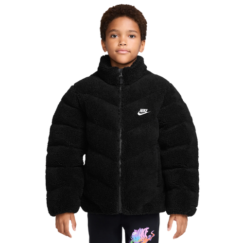 BOYS - Nike NSW Puffer Jacket - Black/White