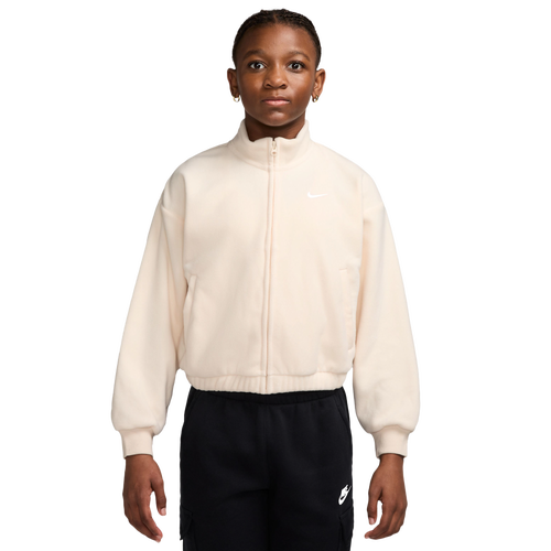  - Nike Fleece Long Sleeve Cozy Top - Chalk/White