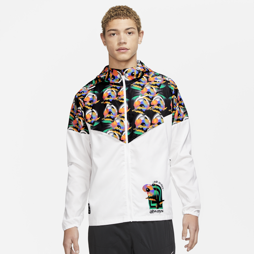 

Nike Mens Nike Repel A.I.R. Windrunner Jacket - Mens Black/White/Reflective Silver Size M