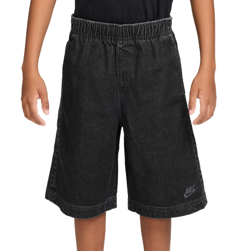 Nike Kids' Denim Shorts, Large, Black/Anthracite/Volt/Anthracite