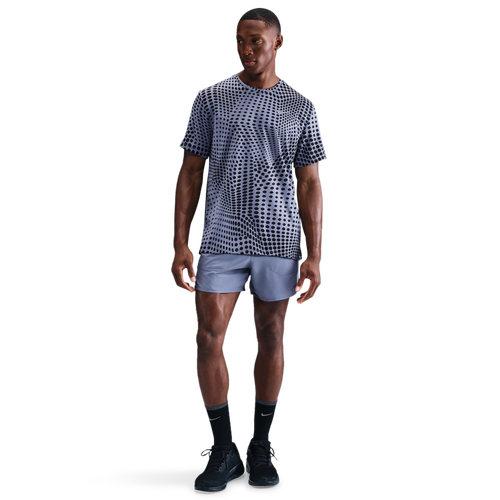 MENS - Nike Dri-FIT Stride 5" BF Shorts - World Indigo/Black Reflective Silver