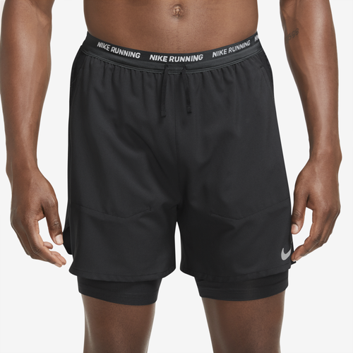

Nike Mens Nike Dri-FIT Stride Hybrid Shorts - Mens Black/Black Size M