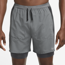 Men's - Nike Dri-FIT Stride Hybrid Shorts - Smoke Gray/Dark Smoke Gray/Black