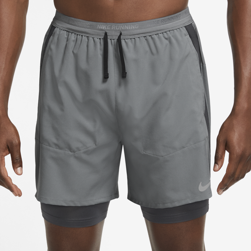 

Nike Mens Nike Dri-FIT Stride Hybrid Shorts - Mens Black/Smoke Gray/Dark Smoke Gray Size XL