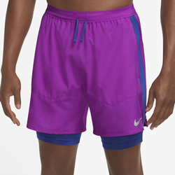 Men's - Nike Dri-FIT Stride Hybrid Shorts - Vivid Purple/Deep Royal Blue/Deep Royal Blue