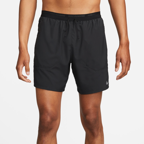 

Nike Mens Nike Dri-FIT Stride 2in1 7" Shorts - Mens Black/Black/Silver Size M