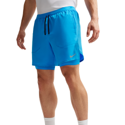Men's - Nike Dri-FIT Stride 2in1 7" Shorts - Blue Hero/Blue Hero/Black
