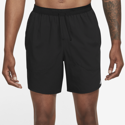 

Nike Mens Nike Dri-FIT Stride 7BF Shorts - Mens Reflective Silver/Black/Black Size M