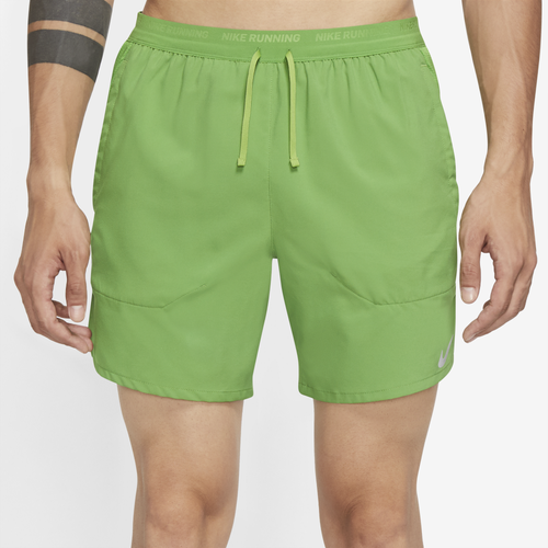 

Nike Mens Nike Dri-FIT Stride 7BF Shorts - Mens Chlorophyll/Vivid Green/Reflective Silver Size L