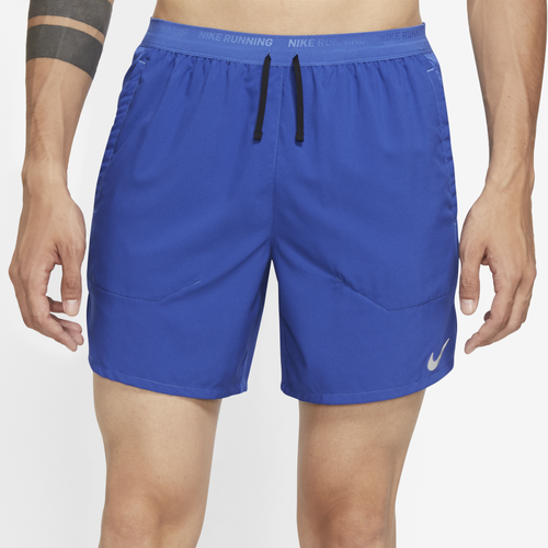 Nike Dri-fit Stride 5-inch Running Shorts In Game Royal/black/reflective Silver
