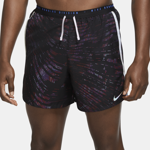 

Nike Mens Nike Dri-Fit Stride 5in BF Shorts - Mens Purple/Silver Size XL