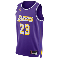 Men's - Nike Lakers Dri-FIT STM 25 Swingman Jersey - Multi/Purple