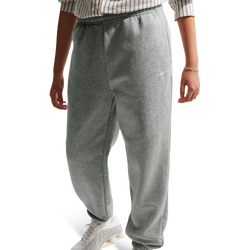 Girls' Grade School - Nike Studio Fleece Pants - White/Dark Grey Heather/Particle Grey
