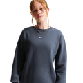 Nike NSW Studio Fleece OS Crew LBR - Nike White/Thunder Blue