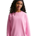 Nike NSW Studio Fleece OS Crew LBR - Nike White/Pink Rise