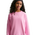 Nike NSW Studio Fleece OS Crew LBR - Girls' Grade School White/Pink Rise