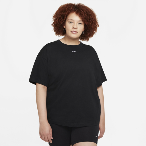 

Nike Womens Nike NSW Plus Size Essential Top - Womens Black/White