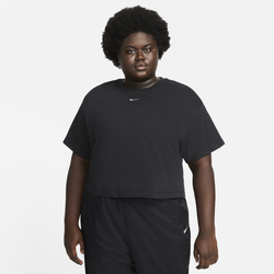 Women's - Nike Plus Size Essential Boxy Top - Black/White