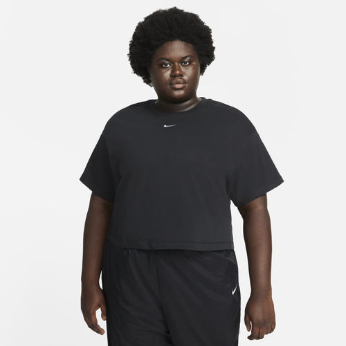 

Nike Womens Nike Plus Size Essential Boxy Top - Womens Black/White
