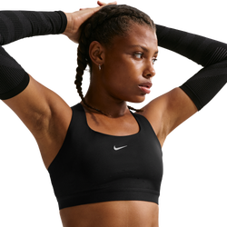 Women's - Nike Swift High Support Bra - Black/Reflective Silv