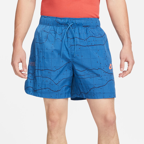 

Nike Mens Nike Air Land Woven Shorts - Mens Madder Root/Dark Marina Blue Size XXL