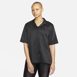 Women's - Jordan Button Down Top - Black/Red