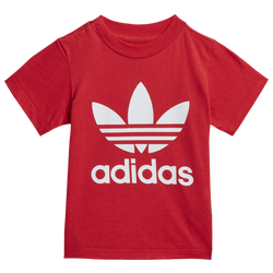 Boys' Toddler - adidas Originals Trefoil T-Shirt - Red/White