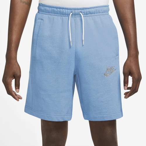 

Nike Mens Nike Revival Fleece Shorts C - Mens Dutch Blue/White Size L