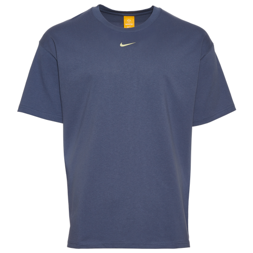 MENS - Nike NRG Nocta CS Short Sleeve T-Shirt - Citron Tint/Diffused Blue
