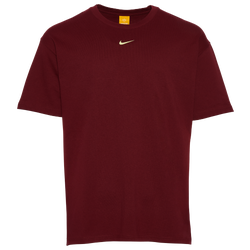 Men's - Nike NRG Nocta CS Short Sleeve T-Shirt - Dark Beetroot/Citron Tint