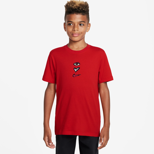 Nike Boys   Nsw Td Be Mine T-shirt In University Red/university Red