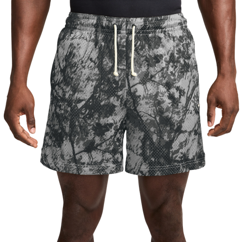 Nike Mens Dri-FIT Practice Mesh 5 Inch Camo Shorts - - Pale Ivory / Iron Grey Size XXL