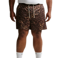 Nike Leopard Dri-FIT SI PRC Mesh 5 Inch Shorts - Nike Lt British Tan/Flax Pale Ivory