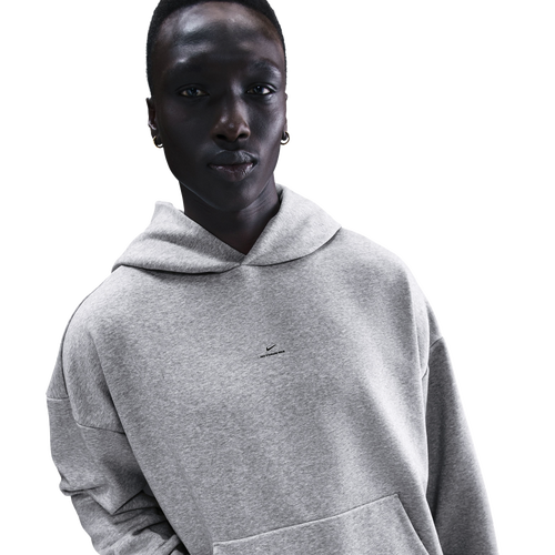 Nike Tech Fleece Standard Issue Brushed PO Hoodie - Nike Dark Grey Heather/Black