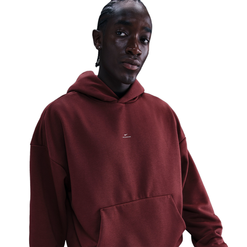 Nike Tech Fleece Standard Issue Brushed PO Hoodie - Nike Dark Team Red/Pale Ivory