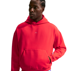 Men's - Nike Standard Issue Brushed Pullover Hoodie - University Red/Pale Ivory