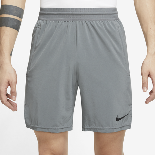 

Nike Mens Nike Pro Dri-Fit Flex Vent MX 8" Shorts - Mens Smoke Gray/Black Size L