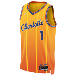 Men's - Nike Hornets Dri-FIT Swingman City Edition Jersey - Orange/Multi