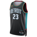 Nike Pistons Dri-FIT Swingman City Edition Jersey - Nike Grey/Multi