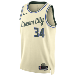 Men's - Nike Bucks Dri-FIT Swingman City Edition Jersey - Tan/Multi
