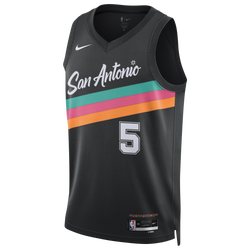 Men's - Nike Spurs Dri-FIT Swingman City Edition Jersey - Multi/Black