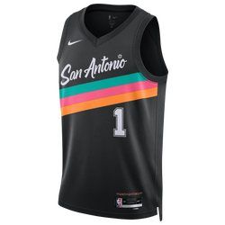 Men's - Nike Spurs Dri-FIT Swingman City Edition Jersey - Black/Multi