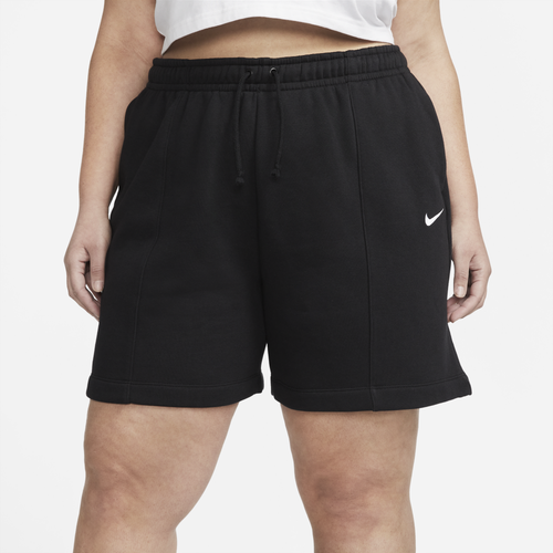 

Nike Womens Nike Collection Fleece Shorts - Womens Black/White Size L